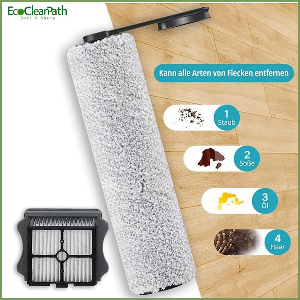 4pcs 3.0 Floor Roller Brush Hepa Filter Washing Floor - Compatible with Tineco replacement part detail view 1