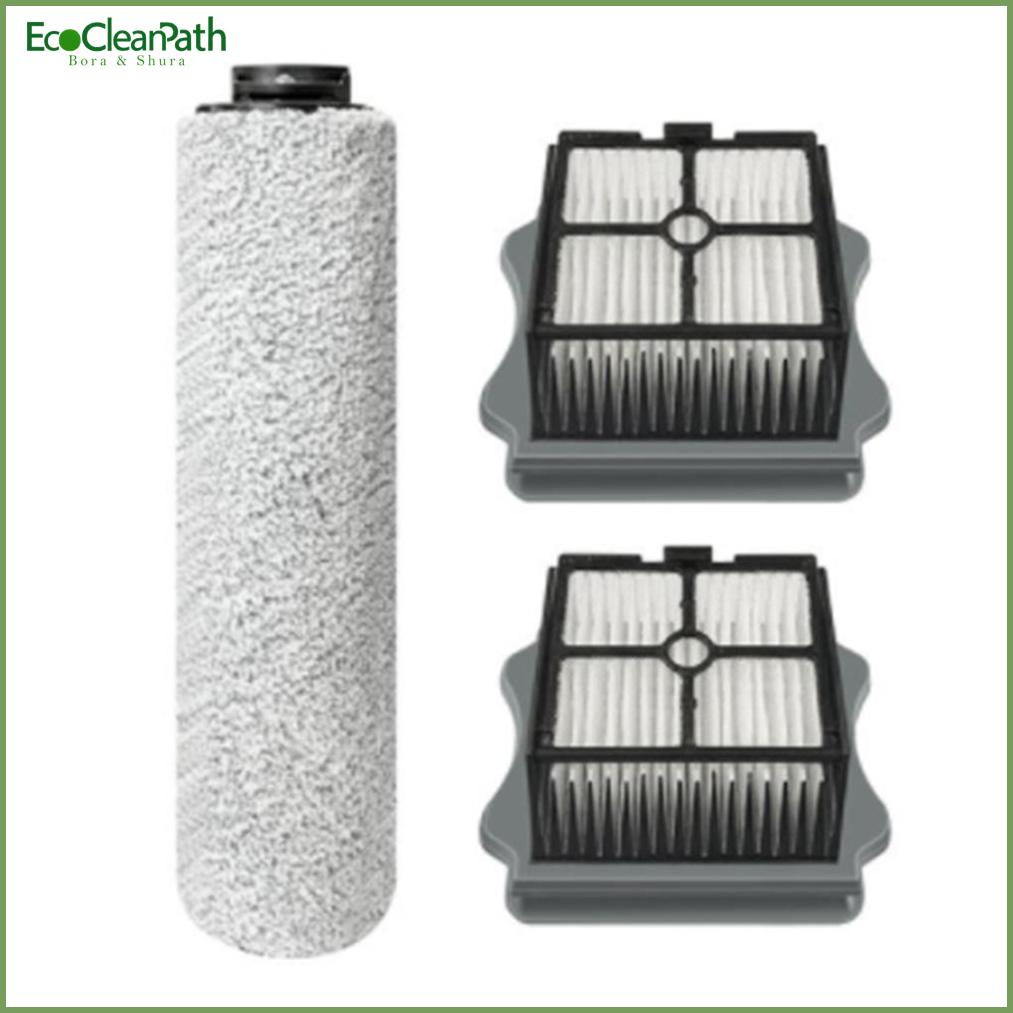 Roller Soft Brush Hepa Filter Floor One Cordless Wet Dry - Compatible with Tineco replacement part for robot vacuum - EcoCleanPath