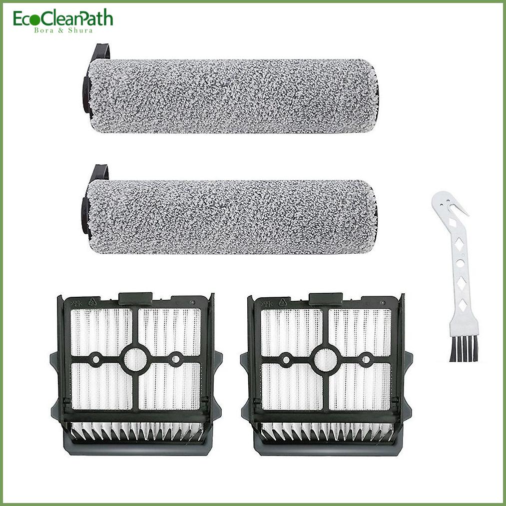 Main Roller Brush Hepa Filters Floor One Cordless Wet Dry - Compatible with Tineco replacement part for robot vacuum - EcoCleanPath